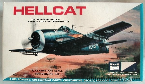 MPC 1/72 Grumman F6F Hellcat - USN or 'City of Atlanta' Racer, 7007-70 plastic model kit